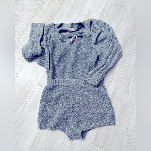 🛑SOLD🛑🎉HOST PICK🎉Free People Declan Romper sweater set | OUTERSPACE - Picture 4 of 8